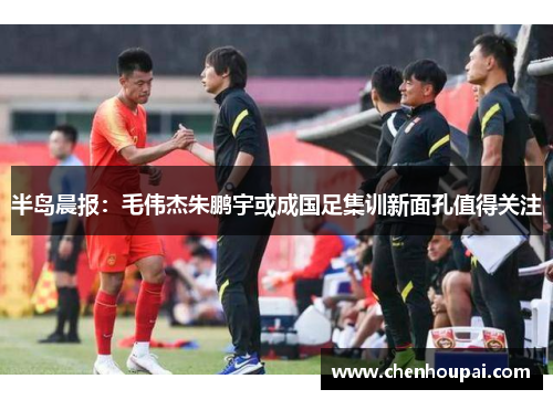 半岛晨报：毛伟杰朱鹏宇或成国足集训新面孔值得关注